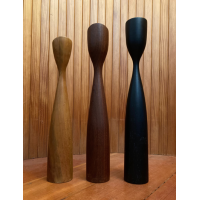 Deense houten kandelaars